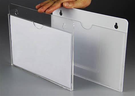 clear plastic wall sign holder.